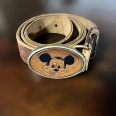 ディズニー　ミッキーベルト　ビンテージ　オールドミッキー