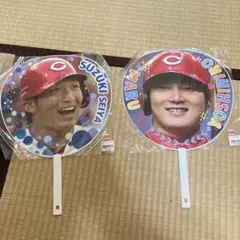 「広島カープ」ウチワ（非売品・新品・１９８９年）① 広島カープ」ウチワ（非売品・新品・1989年）② 広島東洋