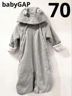 babyGAP ベビーアウター モコモコ アウター くまさん ジャンプスーツ