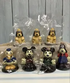 yujin ブリキ　ミッキー　ミニー　プルート　ドナルド　グーフィー