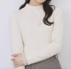 ★最終価格★index ランダムリブハイネックトップス