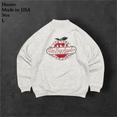 90sUSA製HanesヘインズアップルスウェットNYスウェットアメカジゆるだぼ