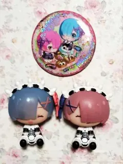 リゼロ ちょこのっこ 缶バッジ 3点セット レム ラム