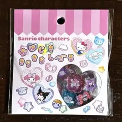 サンリオキャラクターズ おはじきキラキラシール 20枚入❣️キティ シナモ クロミ