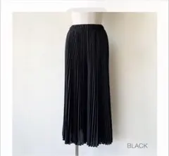 mal. レレレ PRIORITY シフォン プリーツパンツ ブラック 黒