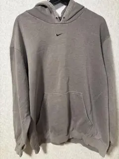 90s ナイキ　Nike グレー フード付きパーカー　スウェット