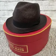【極美品】マーガレットハウエル パナマハット ブラック サイズフリー 箱付き