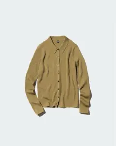 ユニクロ メリノリブポロカーディガン