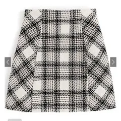 GRL インパン裏地付き チェック柄 ツイードミニスカート ta088