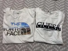 THE NORTH FACE GUESS Tシャツ 2枚セット