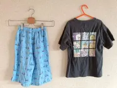ユニクロ　すみっこぐらし　120cm　キッズ パジャマ セット Tシャツ　リラコ