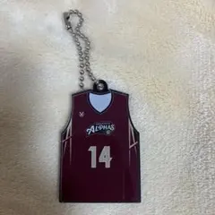 越谷アルファーズ ユニフォームキーホルダー 14 大庭選手