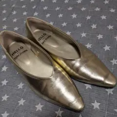 Rodeo Crowns フラットシューズ　シャイニーゴールド　Lのサムネイル