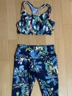 ヨガウェア　レギンス＆ブラトップ　スポーツブラヨガパンツ　リアルストーンMサイズのサムネイル