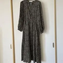 値下げ】Ballseyマーガレットプリント ウエストギャザーワンピース