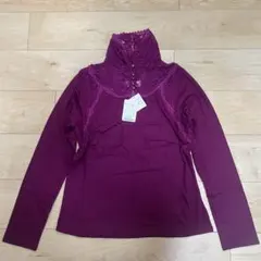 値下げ★新品未使用タグ付き　CE’LADY タートルネックロンT 紫　LL