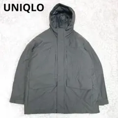 極美品✨ユニクロ ハイブリッドダウンパーカ グレーXL