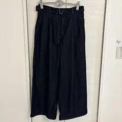 GU＊ライトデニムベルテッドワイドパンツ＊XL
