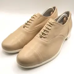 トラベルシューズバイショセ 防水レザーストレートチップ ベージュVibramのサムネイル