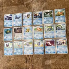 ポケモンカード 水タイプ 18枚