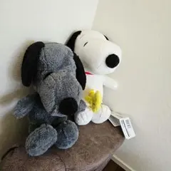 SNOOPY L ぬいぐるみ 　2個セット　スヌーピー 　ウッドストック