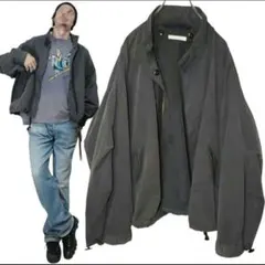 グレー ナイロン ジャンパー