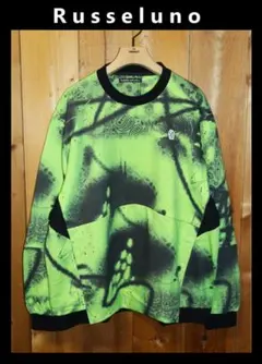 新品 ラッセルノ クルーネックプルオーバー スプレーペイズリー (7/XXL)Ⓗ