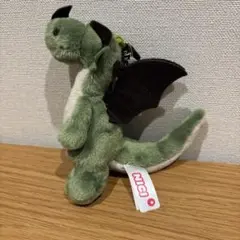【未使用】NICI ニキ ドラゴン グリーン ぬいぐるみ キーホルダー