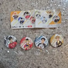 くら寿司×ハイキュー!!缶バッジ　　　黒尾鉄朗　孤爪研磨　赤葦京治　宮侑