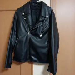 ダブルライダースジャケット XL 黒