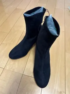 ユニクロ UNIQLOストレッチショートブーツ ブラック