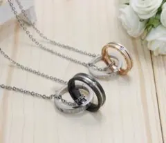 【新品/未使用】ペアネックレス カップル 夫婦 プレゼント 記念日 おしゃれ