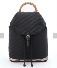【美品】レスポートサックQUILT BAMBOO BACKPACK ブラック
