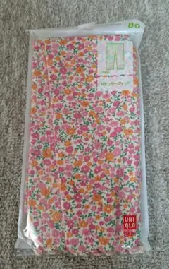 UNIQLO 花柄レギンス 80cm ピンク