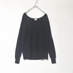 vingtrois 贅沢プレミアムニット カシミヤ・アンゴラ混 黒