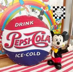 ペプシコーラ③ ブリキ看板　アメリカン雑貨　アメリカンダイナー　世田谷ベース