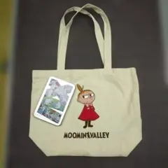 ムーミンバレー　ムーミン村　トートバッグ　ミィ　フカフカ刺繍のサムネイル