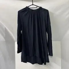 ブラック 長袖シャツ Mサイズ フリル付き