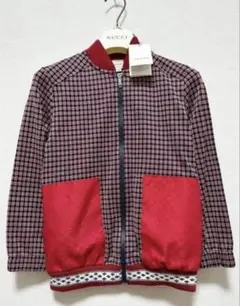 GUCCI チェック柄ジャケット レッド・ネイビーのサムネイル
