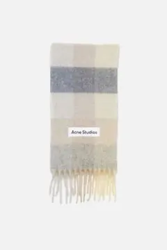 Acne Studios モヘアチェックスカーフ マフラー