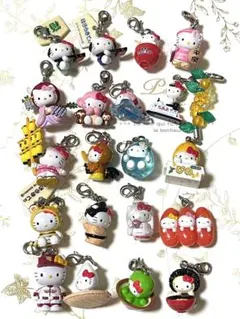 おまとめ値引きありお得✩.*♡ご当地キティ♡ストラップ チャーム根付 20個