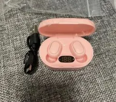 ワイヤレスイヤホン ピンク 充電ケース付き