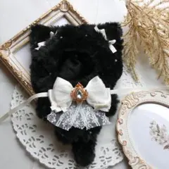 ぬい服　にじぬい　16㎝　着ぐるみ　パールプラック　黒猫