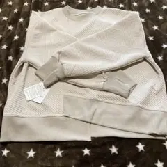 monaca ベージュ トレーナー M-L