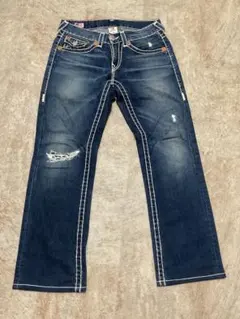 true religion billy super t io着用 白ステッチ - メルカリ