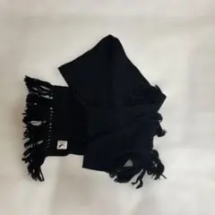 KRIZIA ブラック マフラー フリンジ付き