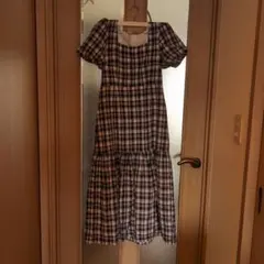 SHEIN Dazyチェックワンピース