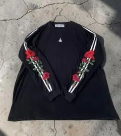 LEGENDA 薔薇刺繍 ライン ロンT F Y2K グランジ ストリートのサムネイル