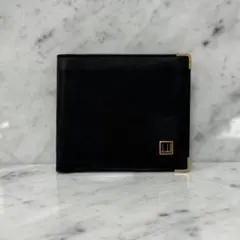 dunhill ダンヒル 二つ折り財布 本革 レザー ブラック コンパクト