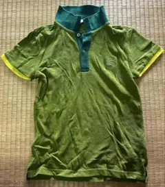BURBERRY グリーン イエロー ポロシャツ 128